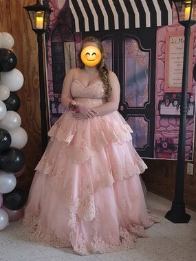 Prom Or Quinceanera Pink Dress